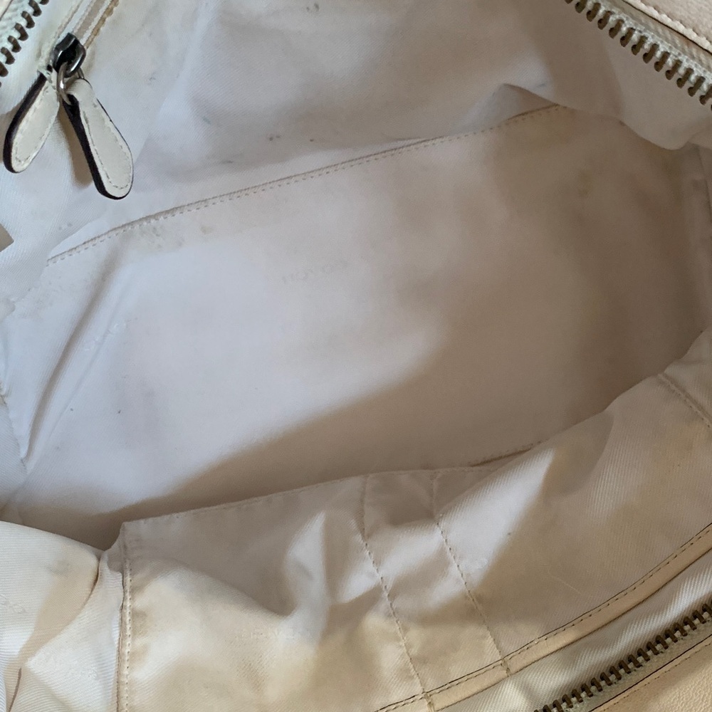 Coach Swagger Cream Leather Carryall Satchel - Picture 12 of 16